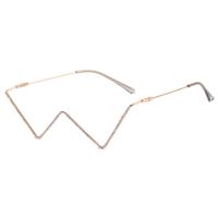 Simple Style Solid Color Natural Material Polygon Half Frame Optical Glasses main image 2
