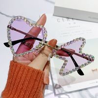 Lady Solid Color Pc Special-shaped Mirror Frameless Women's Sunglasses sku image 6