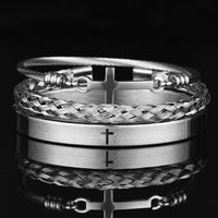Glam Cross Stainless Steel Plating Bracelets sku image 5