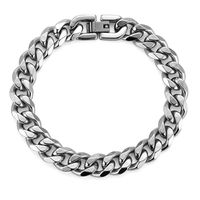 Hip-hop Geometric Titanium Steel Polishing Men's Bracelets sku image 1