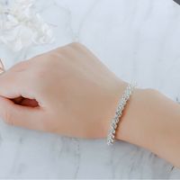 Simple Style Heart Shape Artificial Crystal Alloy Wholesale Bracelets main image 4