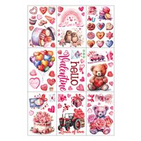 Chinoiserie Cute Heart Shape Plastic Wall Sticker Wall Art main image 3