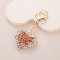 Sweet Simple Style Heart Shape Alloy Inlaid Zircon Valentine's Day Unisex sku image 1