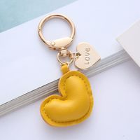Cute Heart Shape Pu Leather Valentine's Day Unisex Bag Pendant Keychain sku image 7