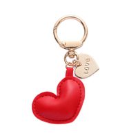 Cute Heart Shape Pu Leather Valentine's Day Unisex Bag Pendant Keychain main image 4