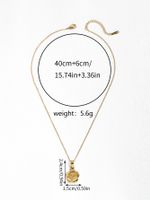 Sweet Flower Stainless Steel Plating 18k Gold Plated Necklace main image 6