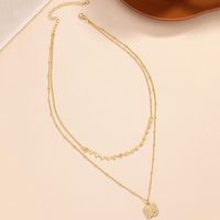Ig Style Commute Korean Style Quadrilateral Alloy Plating Women's Pendant Necklace main image 4