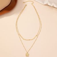 Ig Style Commute Korean Style Quadrilateral Alloy Plating Women's Pendant Necklace main image 2