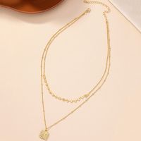 Ig Style Commute Korean Style Quadrilateral Alloy Plating Women's Pendant Necklace main image 3