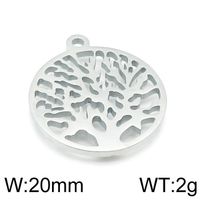 Simple Style Life Tree Stainless Steel Plating Jewelry Accessories main image 2