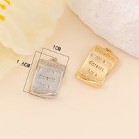 Retro Simple Style Classic Style Letter Square Copper Plating Inlay Zircon 18k Gold Plated White Gold Plated Jewelry Accessories main image 3