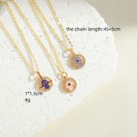 Vintage Style Simple Style Commute Palm Copper Plating Inlay Zircon 14k Gold Plated Pendant Necklace main image 2