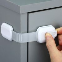 Casual Solid Color Plastic Drawer Lock main image 1