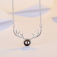 Simple Style Commute Solid Color Copper Inlay Zircon Pendant Necklace main image 3