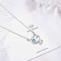 Simple Style Commute Solid Color Copper Inlay Zircon Pendant Necklace main image 4