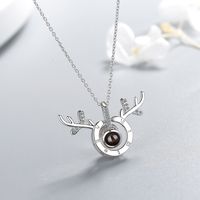 Simple Style Commute Solid Color Copper Inlay Zircon Pendant Necklace main image 7