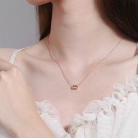 Simple Style Geometric Copper Plating Gold Plated Pendant Necklace main image 1