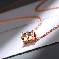 Simple Style Geometric Copper Plating Gold Plated Pendant Necklace main image 3