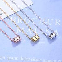 Simple Style Geometric Copper Plating Gold Plated Pendant Necklace main image 6