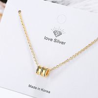 Simple Style Geometric Copper Plating Gold Plated Pendant Necklace sku image 3