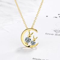 Simple Style Classic Style Solid Color Copper Inlay Zircon Pendant Necklace main image 4