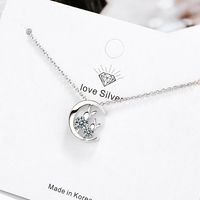 Simple Style Classic Style Solid Color Copper Inlay Zircon Pendant Necklace main image 7