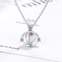 Simple Style Commute Star Copper Inlay Zircon Pendant Necklace sku image 1