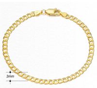 Hip-hop Simple Style Cool Style Solid Color Sterling Silver Plating Chain White Gold Plated Bracelets main image 2
