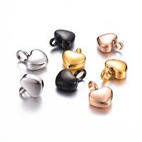 Sweet Heart Shape Stainless Steel Plating Charms Pendant Necklace main image 5