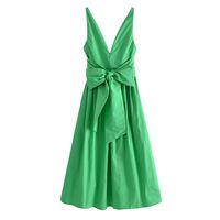 Women's Regular Dress Streetwear V Neck Sleeveless Solid Color Maxi Long Dress Holiday Street main image 2