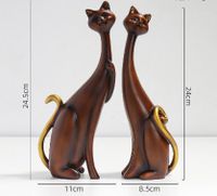 Cartoon-stil Einfacher Stil Künstlerisch Katze Harz Ornamente Künstliche Dekorationen main image 2