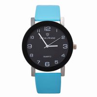 Casual Solid Color Buckle Quartz Men's Watches sku image 10