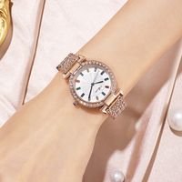 Shiny Solid Color Jewelry Buckle Quartz Women's Watches main image 3