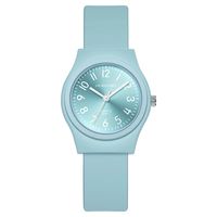 Casual Solid Color Buckle Quartz Kids Watches sku image 1