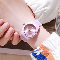 Casual Solid Color Buckle Quartz Kids Watches main image 3
