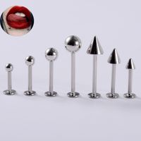 Simple Style Classic Style Solid Color Stainless Steel Lip Stud In Bulk main image 5