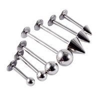 Simple Style Classic Style Solid Color Stainless Steel Lip Stud In Bulk main image 4