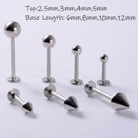 Simple Style Classic Style Solid Color Stainless Steel Lip Stud In Bulk main image 2