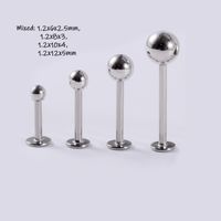Simple Style Classic Style Solid Color Stainless Steel Lip Stud In Bulk sku image 2