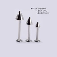 Simple Style Classic Style Solid Color Stainless Steel Lip Stud In Bulk sku image 1