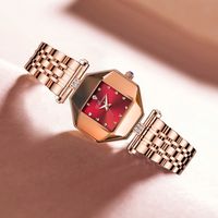 Einfacher Stil Einfarbig Schmetterlings-doppelverschluss Quarz Frauen Uhren main image 1