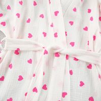 Home Daily Women's Elegant Lady Heart Shape Cotton Shorts Sets Pajama Sets sku image 4