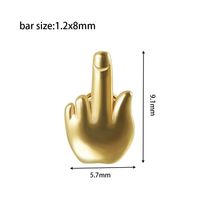 Simple Style Geometric Stainless Steel Gold Plated Lip Stud In Bulk sku image 5