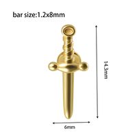 Simple Style Geometric Stainless Steel Gold Plated Lip Stud In Bulk sku image 8