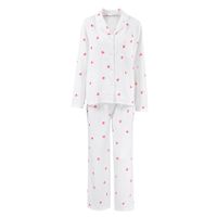 Home Sleeping Women's Casual Sweet Heart Shape Cotton Pants Sets Pajama Sets main image 5