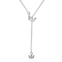 Cobre Básico Estilo Moderno Estilo Simple Embutido Corona Diamantes De Imitación Collar Colgante sku image 1