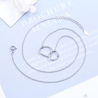 Copper Gold Plated Simple Style Plating Solid Color Pendant Necklace main image 6