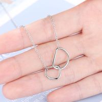Copper Gold Plated Simple Style Plating Solid Color Pendant Necklace main image 3