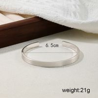 Simple Style Solid Color Alloy Women's Bangle main image 2