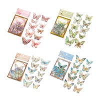 1 Set Butterfly Class Learning Mixed Materials Vintage Style Stickers main image 3